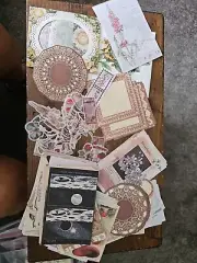 Vintage Paper Junk Journal Collage Large Lot Of Different Things