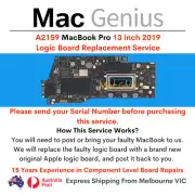 Apple MacBook Pro A2159 13" 2019 Logic Board Replacement Service