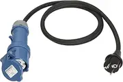 CEE adapter cable 230 V, Schuko plug to CEE coupling, for motorhome, boat, caravan, etc.