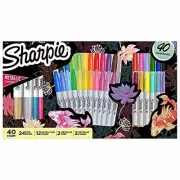 Sharpie Limited Edition Holiday Set Permanent Marker Mixed Pack 40-count, Met...