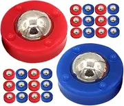 YARNOW Shuffleboard Accessories Set Tabletop Game Replacement Rollers Mini Shuffleboard Balls Steel Balls Rolling Beads for Family Fun