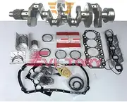 for Isuzu 4KH1 4KH1T crankshaft + 4KH1TC 4KH1-TC Engine Rebuild Head Gasket kit + Piston Ring + Main Small Bearing Set