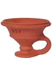 NEW CLAY DHOOPDAAN DIYA FIRE DIWALI / DEEPAWALI FOR PUJA RELEGIOUS FESTIVAL
