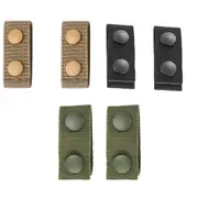 2PCS Outdoor Tactical Belt Loop Snap On Retainer Buckle Clip Holder Hiking Gear