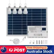 YH1006 12W Solar panel 4 LED bulbs Portable Solar Power Lighting Kit