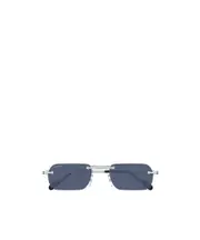 Cartier Rimless Sunglasses 55 Silver