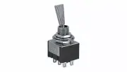 AE MTS-20 FLAT LEVER DPDT ON-ON MINI TOGGLE SWITCH 6A 125VAC