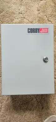NEW 98-4059 Corby Access Control Systems Steel Cabinet Enclosure 9"x12"x4.5"