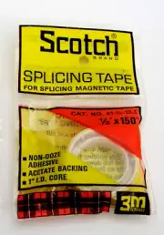 SCOTCH SPLICING TAPE FOR MAGNETIC TAPE - 1/2" X 150" - CAT NO. 41-1/2-12.5