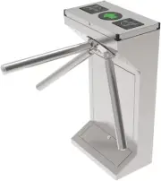 BEC Sentry DBL121 Single Enclosed Turnstile Stainless Steel, TRI Arms Security