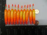 10 NEW WOOD SLIP FLOATS / BOBBERS PANFISH ICE FISHING NO FREEZE UP ON LINE B232