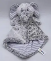 Ebba 14" Cuddler Elvin Elephant Baby Lovey Plush Gray Stuffed Animal Aurora