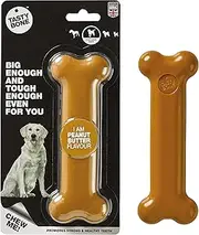 Tasty Bone Nylon Peanut Butter Dog Chew Toy Bone Large