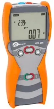 Sonel MZC-20E Short-Circuit Loop Impedance Meter 0.24-200 Ω