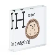 Letter H Is For Hedgehog Acrylic Photo Block Frame Alphabet Cute Animal