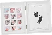 Unique Baby Memory Frame Handprint Footprint Kit Growth Decor for Home