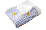 Pet Dog Bed Blankets Fluffy Fleece Dog Throw Blankets Sleep Mat-Blue