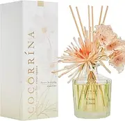 COCORRÍNA Reed DiffuserSet - Clean Linen 8.5oz Flower with 8 Sticks, Home Fragrance Reed Diffuser for Home Bedroom Office Bathroom Shelf Decor (Master Collection)