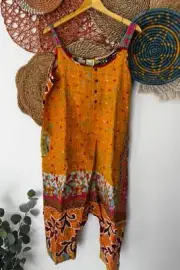 Jaded Gypsy Boho One of A Kind Kantha Sunrise Romper Combo J
