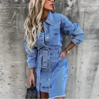 在飛比找ETMall東森購物網優惠-2022 Fashion jeans dress women