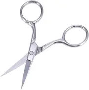 minkissy Stainless Steel Eyebrow Nose Hair Scissors Precision Trimming Tools for Facial Hair Beard Eyebrow Grooming Curved Tips for Easy Control Comfortable Grip for Men