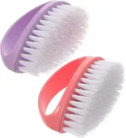 Ipetboom Nail Brush Set 2pcs Fingernail Cleaning Brush Nail Supplies for Manicure Pedicure and Nail Art Easy to Use