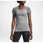 NIKE W KNIT TOP SS 女 慢跑上衣 吸濕排汗透氣 灰 831499-010