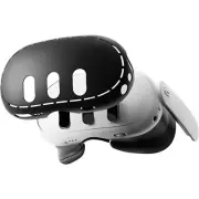 Headset Silicone Protective Cover Case For Quest 3 VR - Black