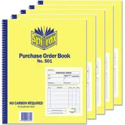 5 Pack Spirax 501 Purchase Order Book 250x200mm Carbonless BULK