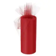Tulle Rolls Fabric Spools 6" 25 Yards Red for Wrapping Wedding