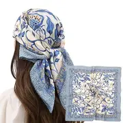RIIQIICHY Womens Head Hair Scarf Like Satin Silk Scarf Sleeping Hair Wrapping...