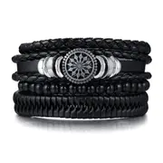 Leather Kunais Multilayer Bracelet