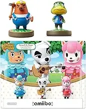Animal Crossing Series 3-Pack Amiibo (Animal Crossing Series) - Mr. Resetti - Kapp'n Amiibo Bundle for Nintendo Switch - 3DS - Wii U (Bulk Packaging)
