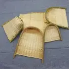 Bread Basket DIY Decorative Storage Trays Weaving Bamboo Sieve Raft Dustpan