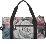 Yellow And Gray Gym Bag Sport Gym Tote Bag Lightweight Duffle Bag Carry On Weekender Bags for Women Men, white, One size, White, One size