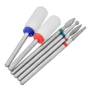 Diamond Ceramic Burrs 6pcs Grinding Rotary Tool Bit 2.35mm Shank Set 25