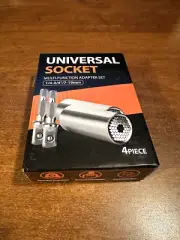 Universal Socket Set - 4 Pieces - Ratchet Power Drill Bit Wrench -