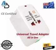 Universal Travel Adapter Worldwide Wall Power Plug All in One UK/US/EU/AU
