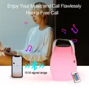Outdoor Party Speaker Lantern 4000mAh Bluetooth RGB Camping Music Player Remote