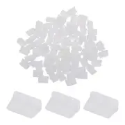 50pcs USB Type A Port Plugs Covers Caps PE Anti Dust Protector, Clear