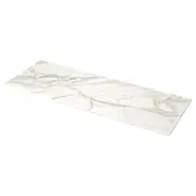 MÖCKLARP custom made worktop, white/grey lively marble effect/high pressure porcelain, 1 m²x2.0 cm