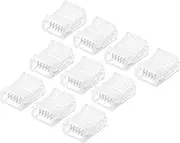 uxcell LED Strip Connector 6 Pin, 12mm LED Connectors for Strip Lights, RGB Unwired Clips for Strip Light Gapless Track Lighting Connector, Pack of 20