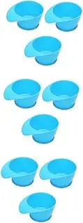 VICASKY 3sets 3pcs Hair Dyeing Bowl Portable Hair Coloring Bowls for Home Salon Use Durable Material for Easy Cleaning 3pcs*3