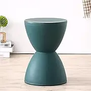 Plastic Stool,Makeup Stool,Dressing Stool Seat,Living Room Round Stool,Multifunctional Low Stool,PP Plastic + Fibreglass,Suitable for Bedroom,Living Room,Dining Room(Dark blue)