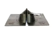 Black EPDM Retrofit Pipe Flashing for Shingle Roofs Fits Pipes 14 to 53 8 Inches