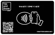 Tap & Share Smart Link Card Contactless Social business Sharing NFC Tap +QR code
