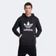 adidas 愛迪達 上衣 男款 長袖上衣 帽T 運動 三葉草 亞規 TREFOIL HOODY OR 黑 IM4489