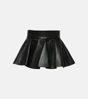 [Alaia] Alaïa Peplum leather belt AU 14 black