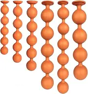 WEETVRI BDSM Silicone Anal Beads Extra Long Anal Balls Anal Chain 6 Sizes Anal Beads G-Spot Stimulator Anal Vagina Masturbation Large Anus Dilator Anal Plug SM Sex Toys for Women Men(L)