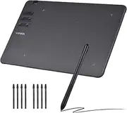 T605 Graphics Drawing Tablet Ultra-Thin Art Creation Sketch with -Free Stylus 8 Pen Nibs 8192 L s Pressure 6 Customized Shortcut Keys Compatible with Windows Android OTG 6.7''x 4.2''